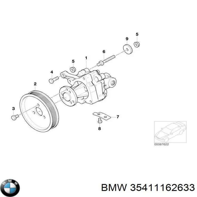 Трос газу BMW 35411162633 ціна, від 60.85 USD