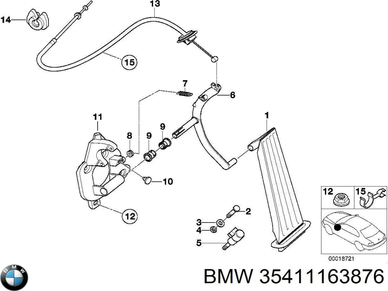  BMW 35411163876 ціна, від 10.13 USD
