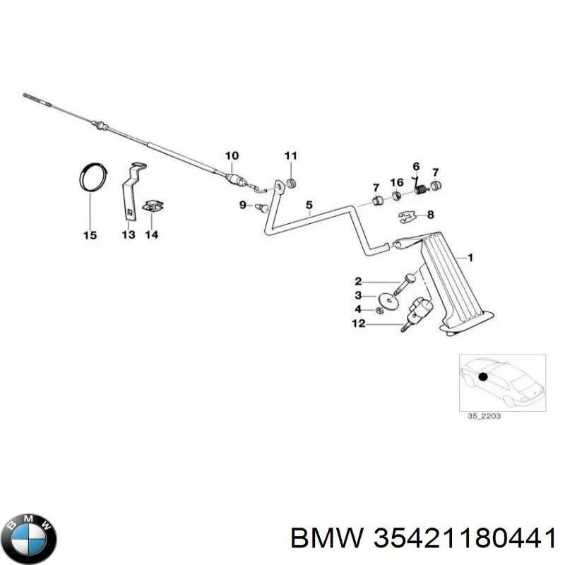 Купити 35421180441 BMW 