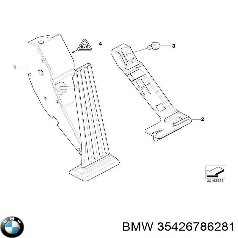 Педаль газу 35426772705 BMW