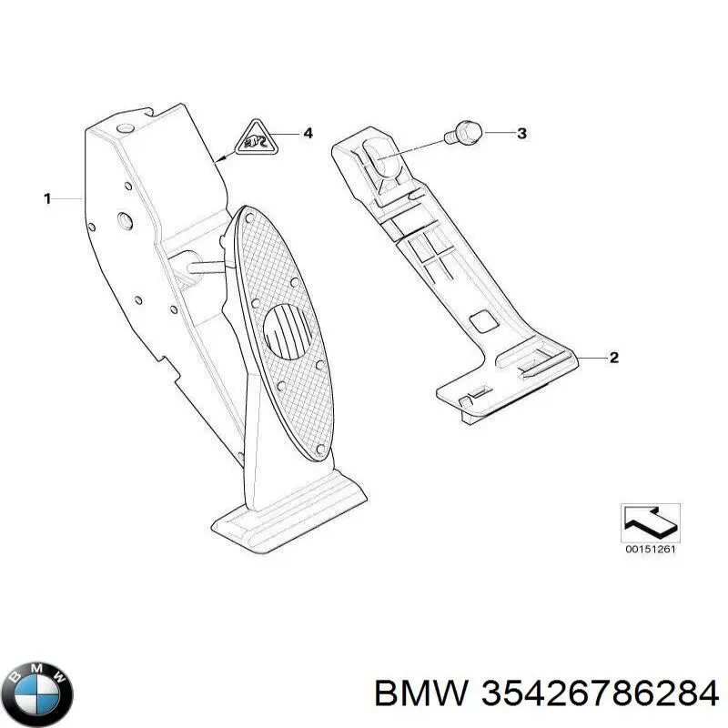 35426786284 BMW Педаль газу (акселератора)