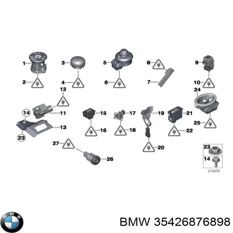 Датчик включення зчеплення 35426876898 BMW