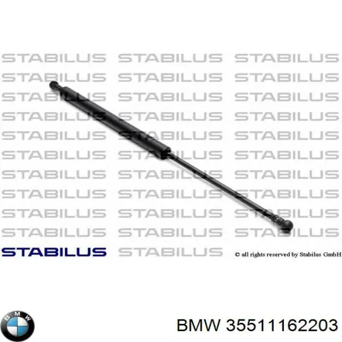 Амортизатор педалі стояночного гальма BMW 35511162203 ціна, від 27.61 USD