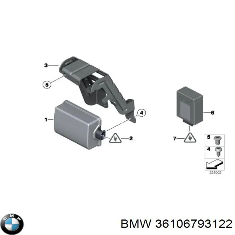 Блок системи контролю тиску в шинах BMW 36106793122 ціна, від 377.75 USD