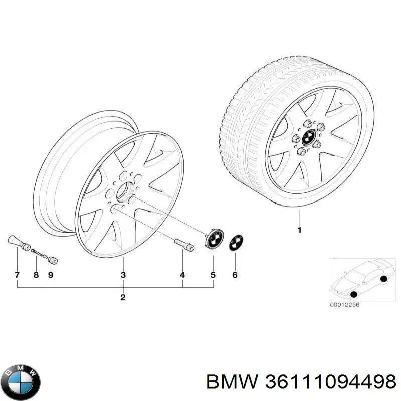 Диски колісні литі (легкосплавні, титанові) на BMW 3 (E36)