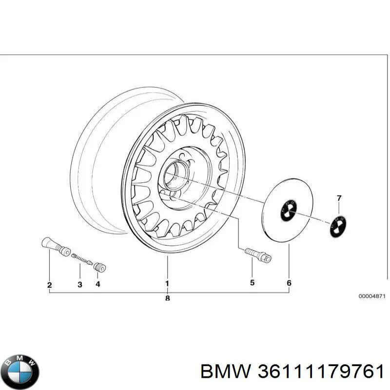 Диски колісні литі (легкосплавні, титанові) 1179761 BMW