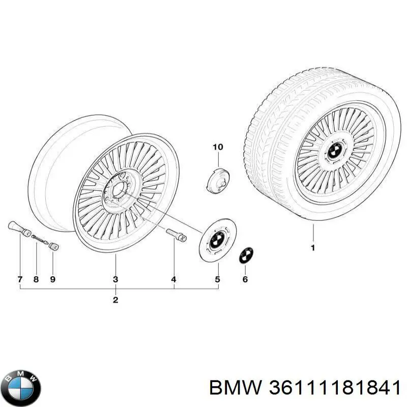 Купити 36111181841 BMW 