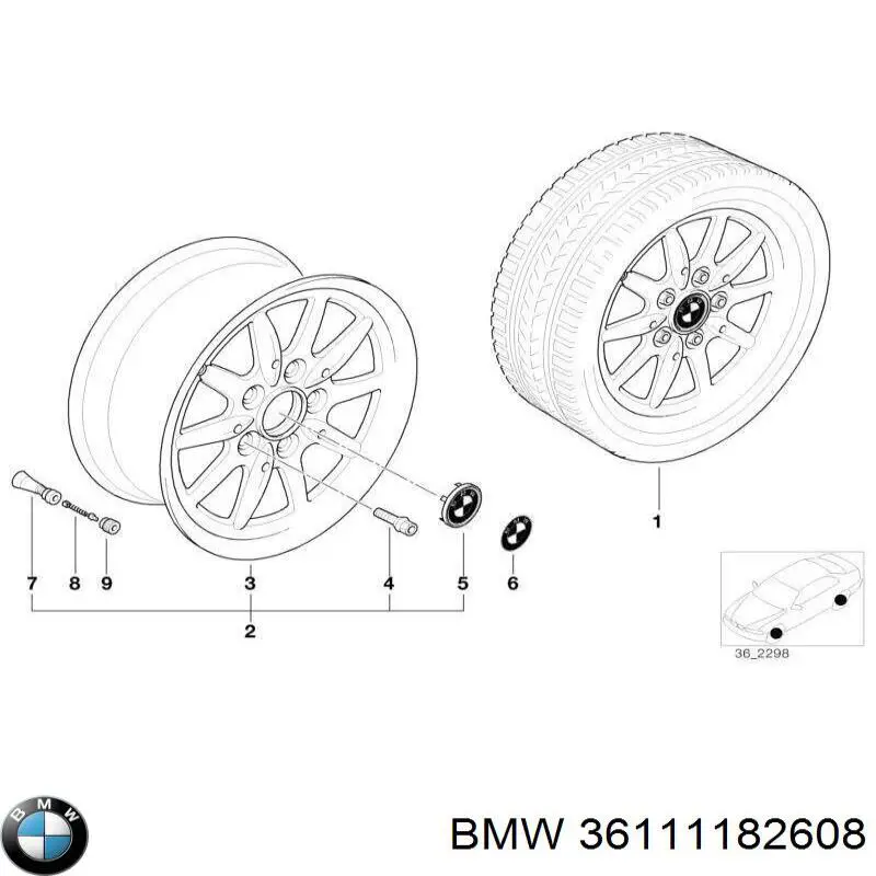  BMW 36111182608 ціна, від 25.34 USD