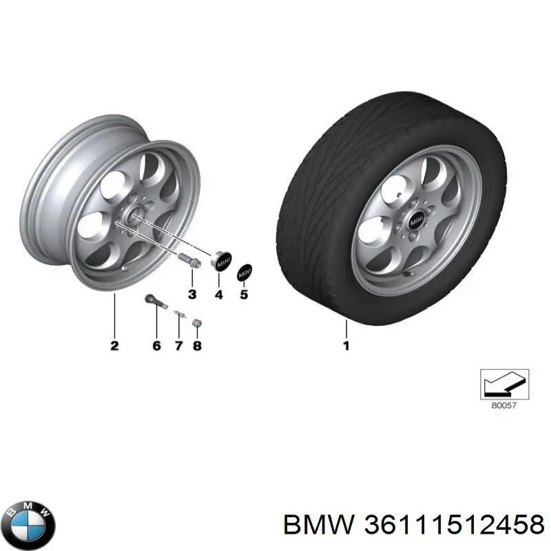 Купити 36111512458 BMW 