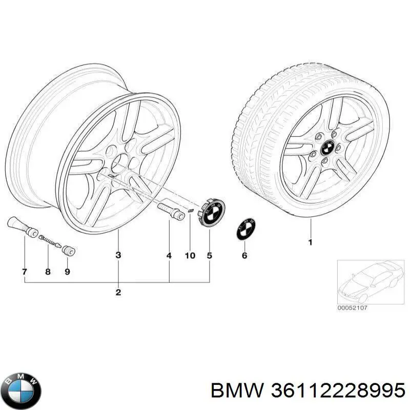 Купити 36112228995 BMW Диски колісні литі (легкосплавні, титанові)