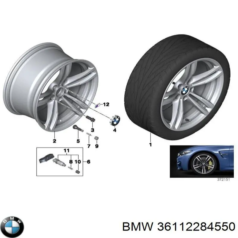 36112284550 BMW Диски колісні литі (легкосплавні, титанові)