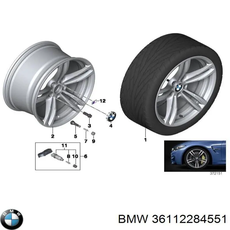 36112284551 BMW Диски колісні литі (легкосплавні, титанові)