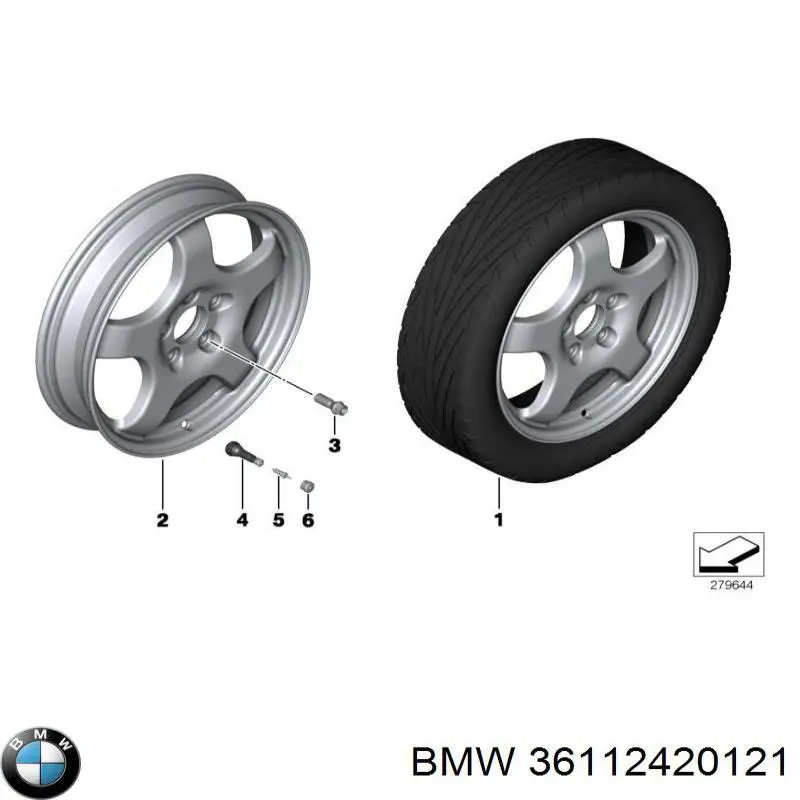 36112420121 BMW Докатка, аварійне запасне колесо