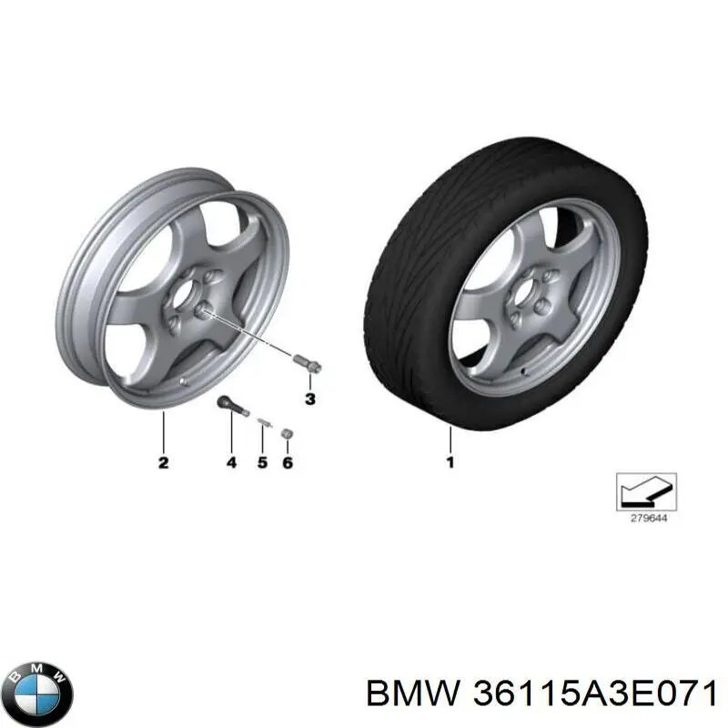 36115A3E071 BMW Докатка, аварійне запасне колесо