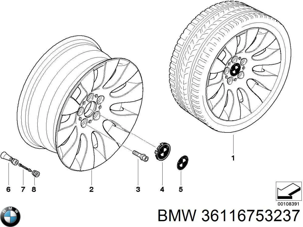  BMW 36116753237 ціна, від 27.69 USD
