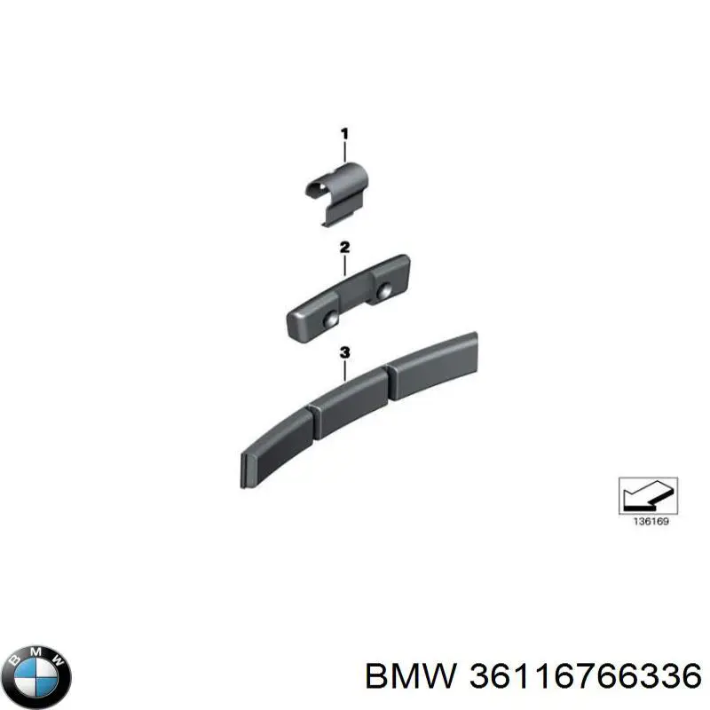  BMW 36116766336 ціна, від 2.56 USD