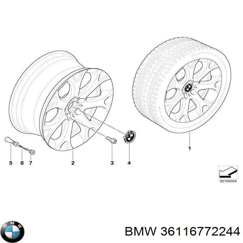 36116772244 BMW Диски колісні литі (легкосплавні, титанові)