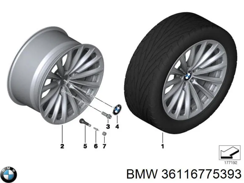 36116775393 BMW Диски колісні литі (легкосплавні, титанові)