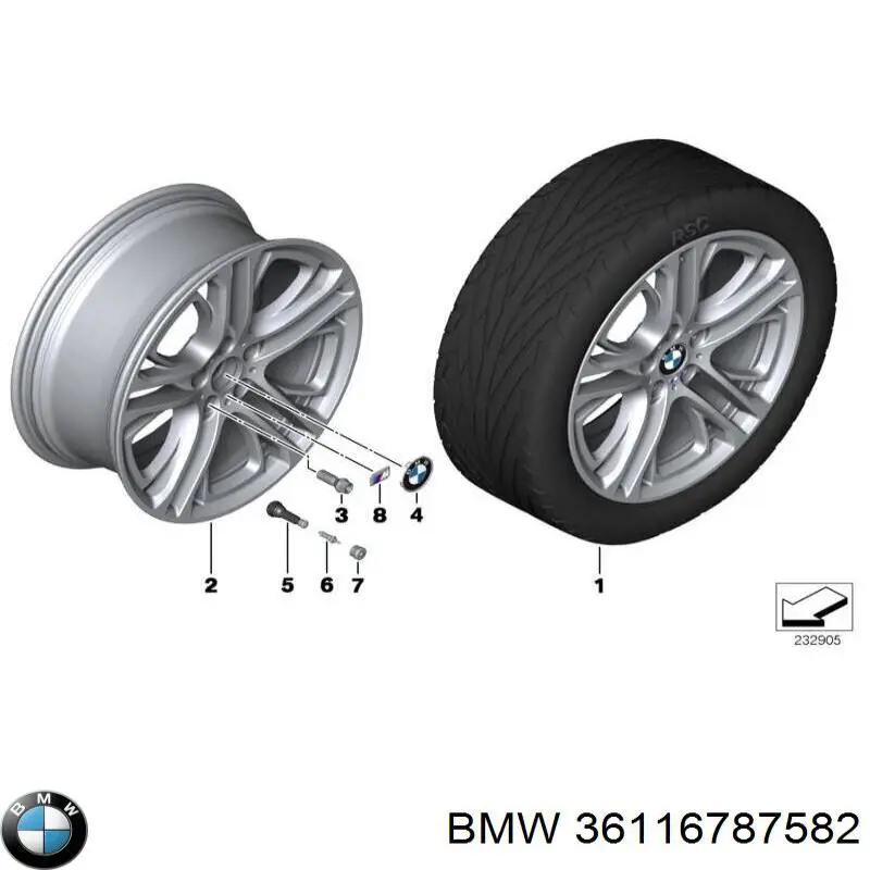 36116787582 BMW 