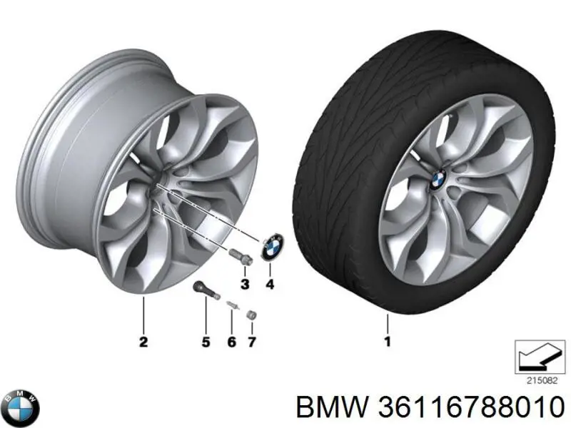 36116788010 BMW диски колісні литі (легкосплавні, титанові)