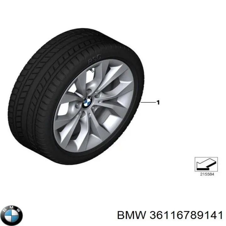 Диски колісні литі (легкосплавні, титанові) BMW 36116789141 ціна, від 62.08 USD