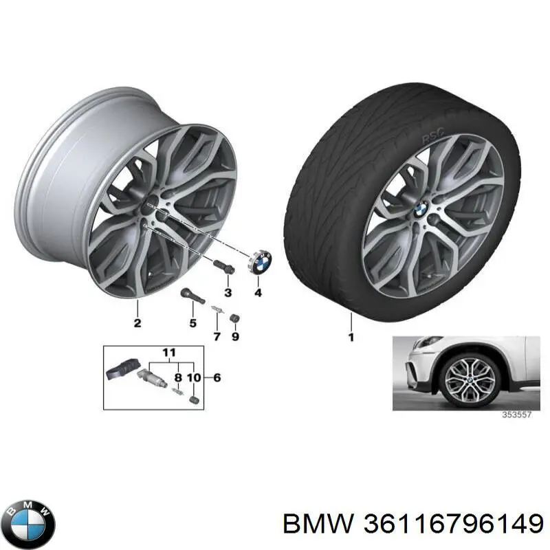 36116796149 BMW Диски литі (легкосплавні, титанові)