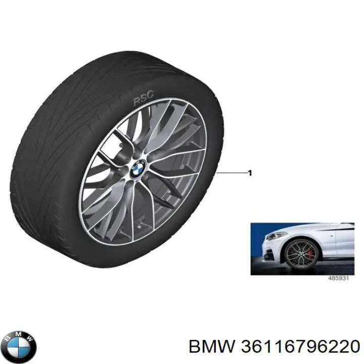  BMW 36116796220 ціна, від 1046.65 USD