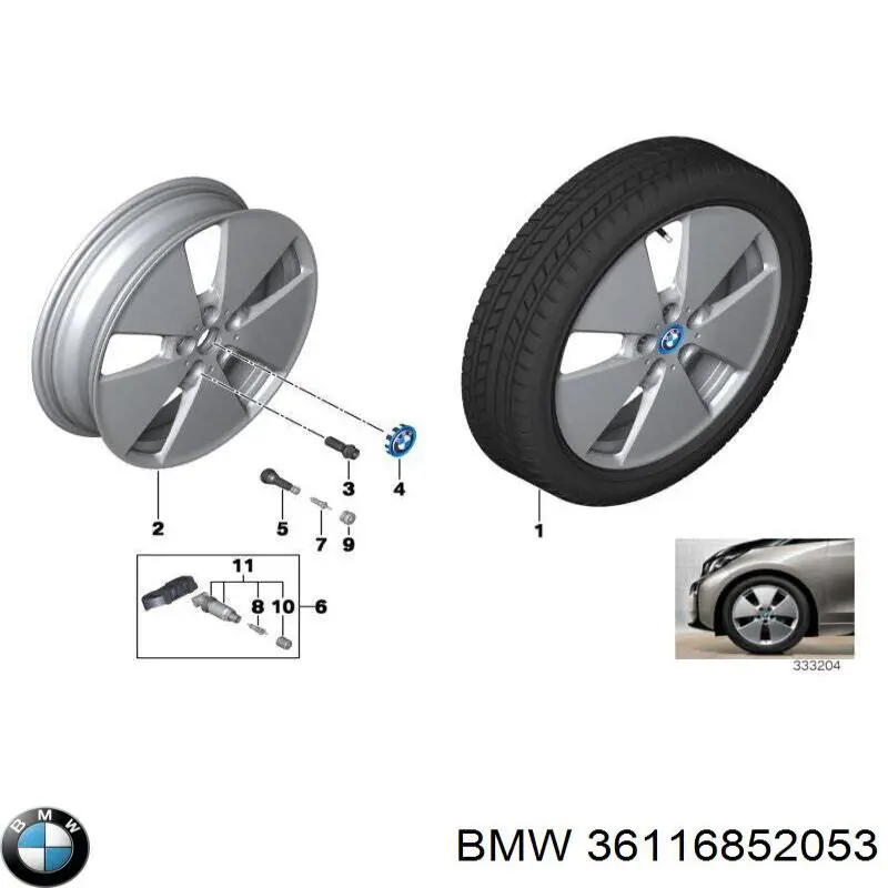  BMW 36116852053 ціна, від 96.94 USD