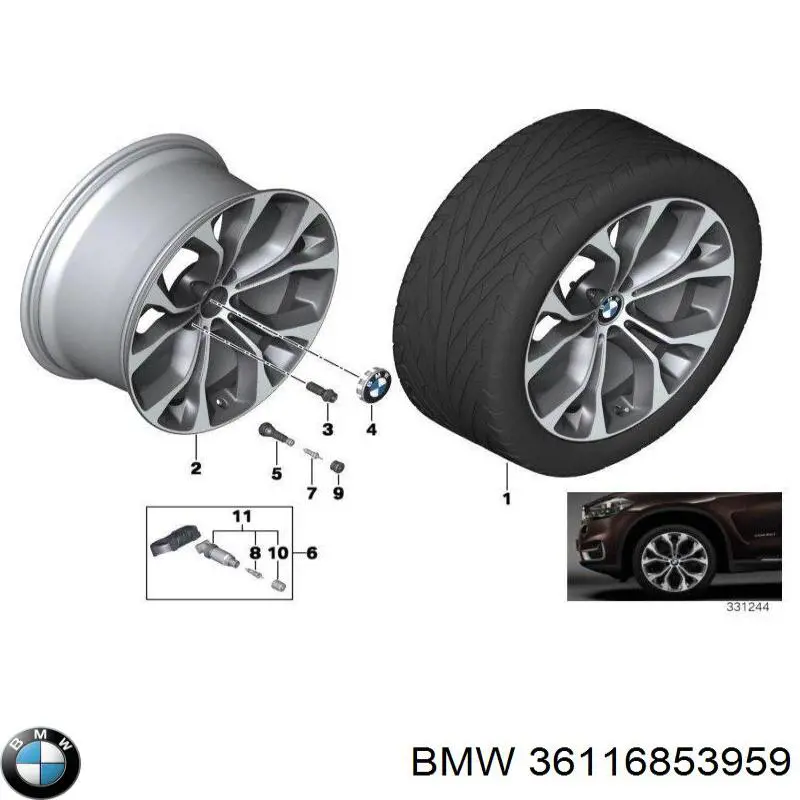  BMW 36116853959 ціна, від 423.25 USD