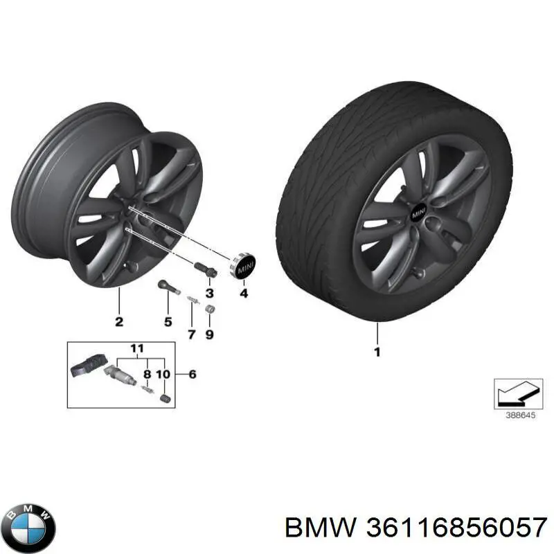 Купити 36116856057 BMW 