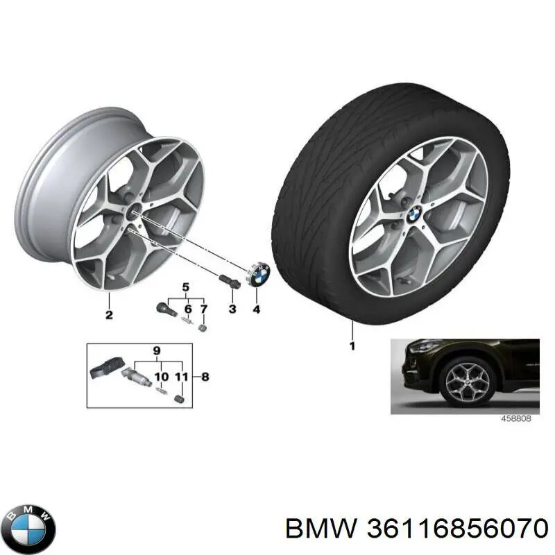 Диски колісні литі (легкосплавні, титанові) BMW 6856070 ціна, від 171.01 USD