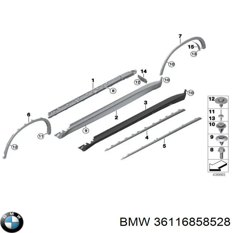  BMW 36116858528 ціна, від 506.64 USD