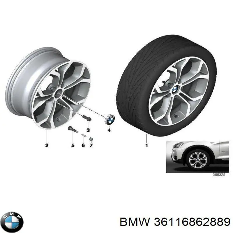  BMW 36116862889 ціна, від 572.83 USD