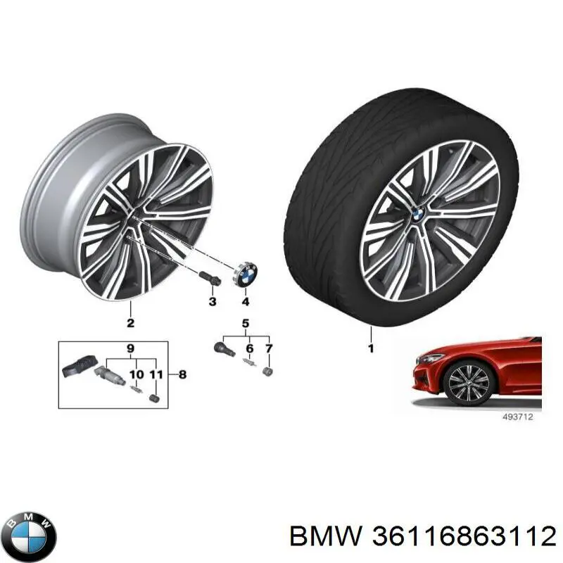  BMW 36116863112 ціна, від 965.65 USD