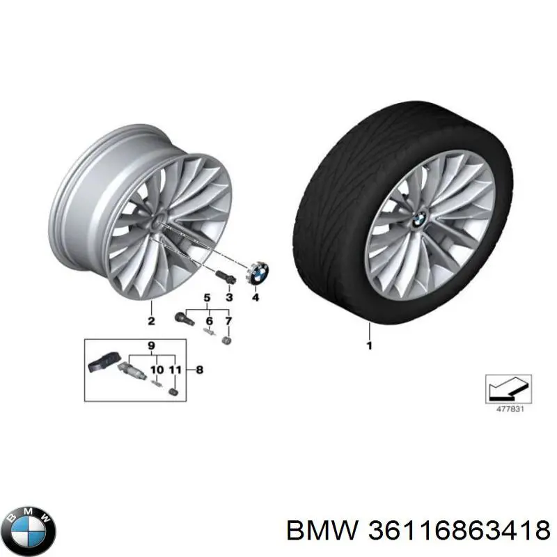  BMW 36116863418 ціна, від 141.08 USD