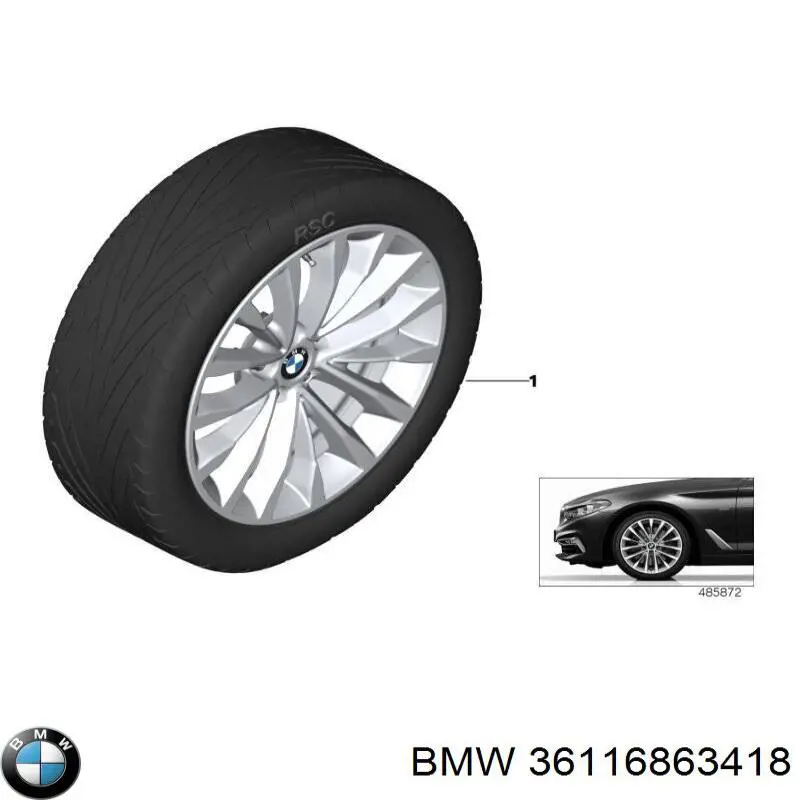 Купити 36116863418 BMW 