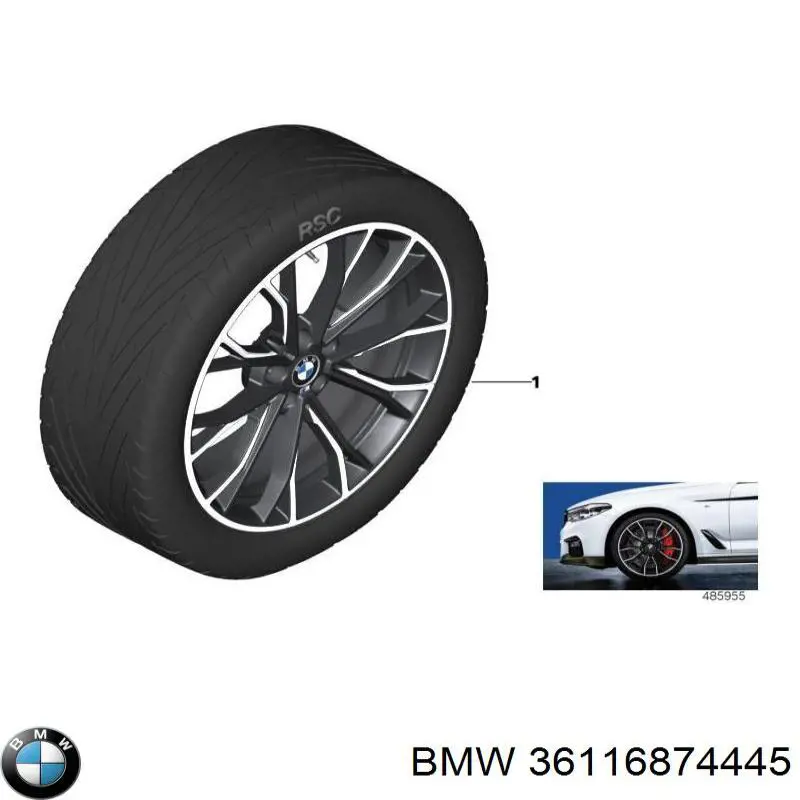  BMW 36116874445 ціна, від 823.33 USD