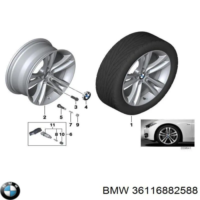 36116882588 BMW Диски колісні литі (легкосплавні, титанові)