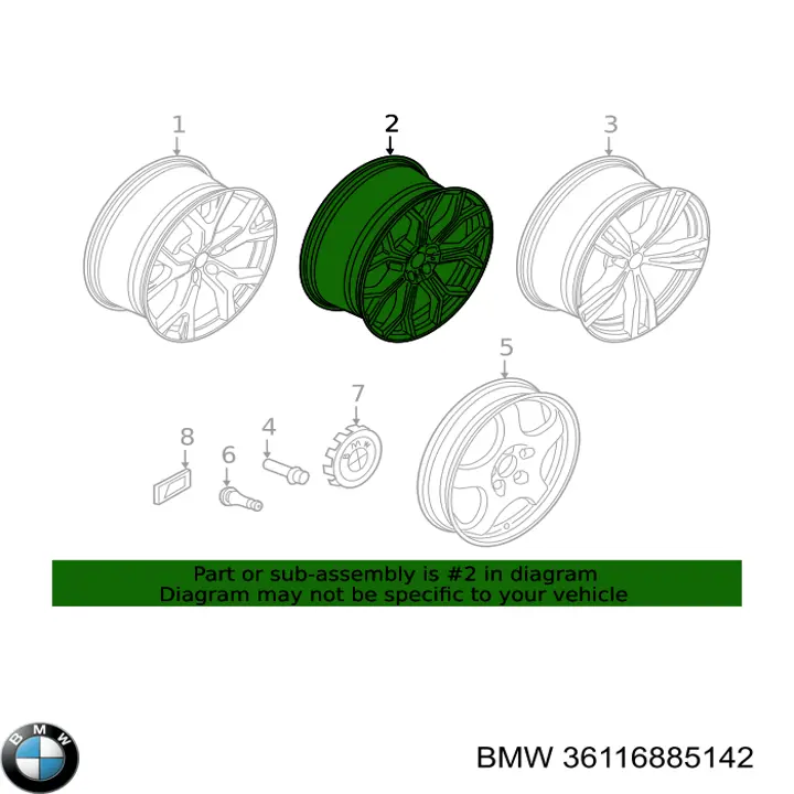  BMW 36116885142 ціна, від 500.00 USD