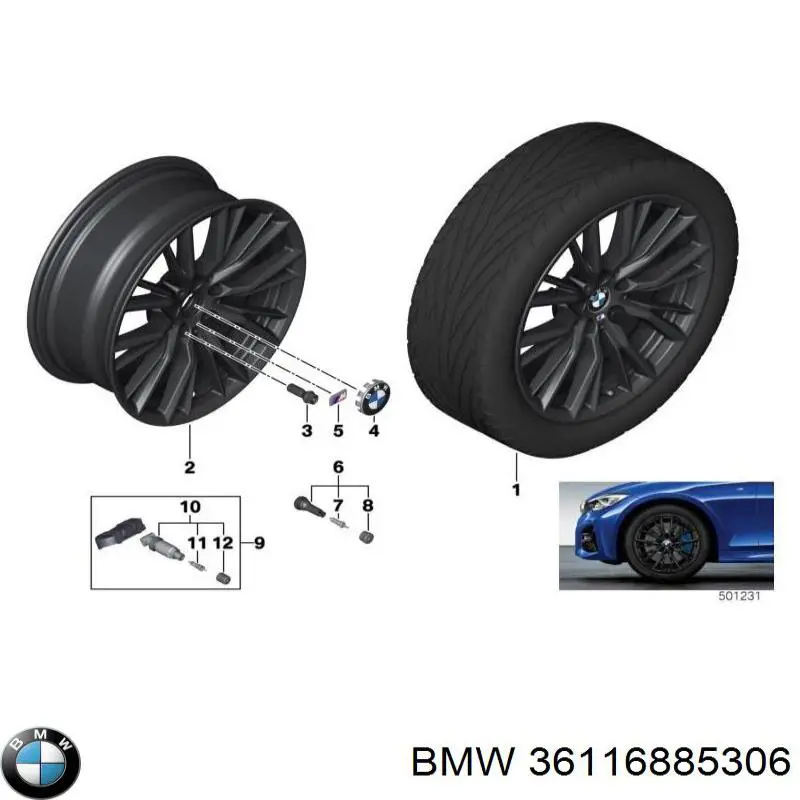 Купити 36116885306 BMW 