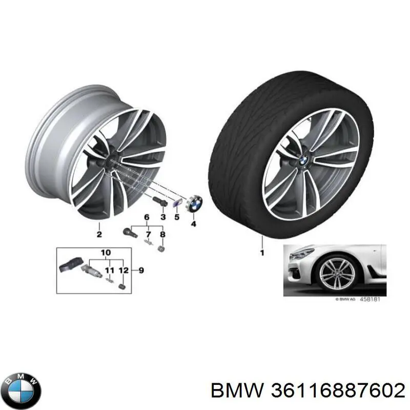  BMW 36116887602 ціна, від 915.57 USD