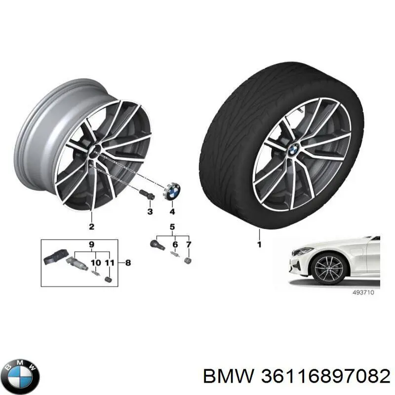 36116897082 BMW Диски литі (легкосплавні, титанові)