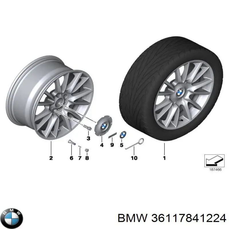 36117841224 BMW Диски колісні литі (легкосплавні, титанові)