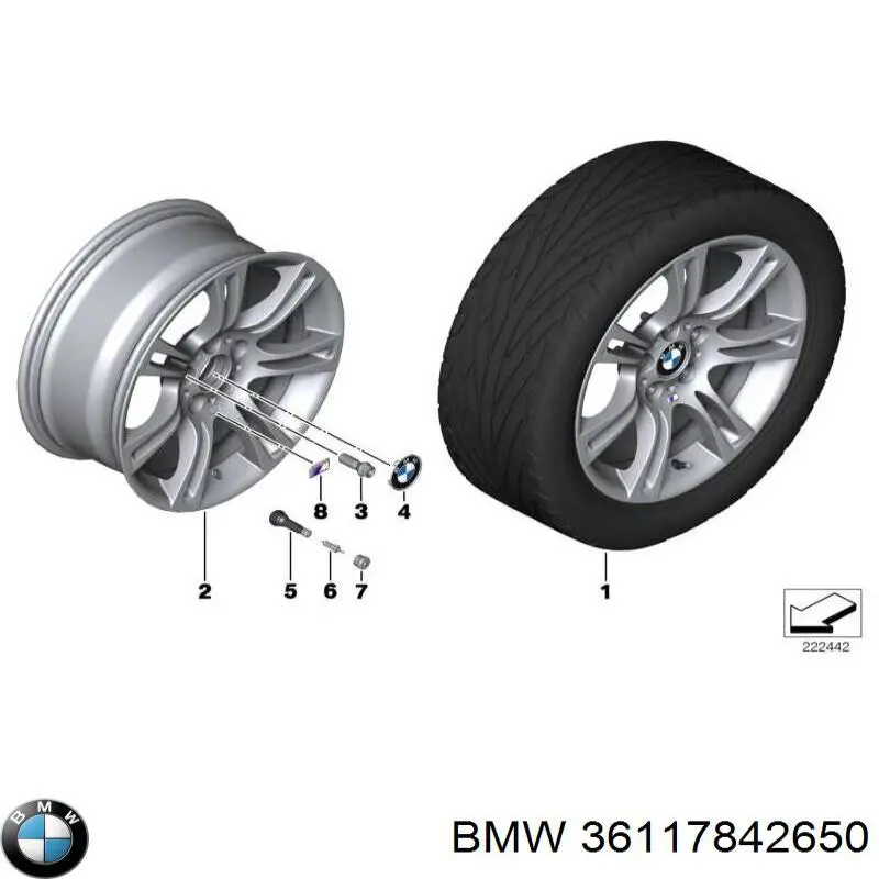 36117842650 BMW Диски колісні литі (легкосплавні, титанові)