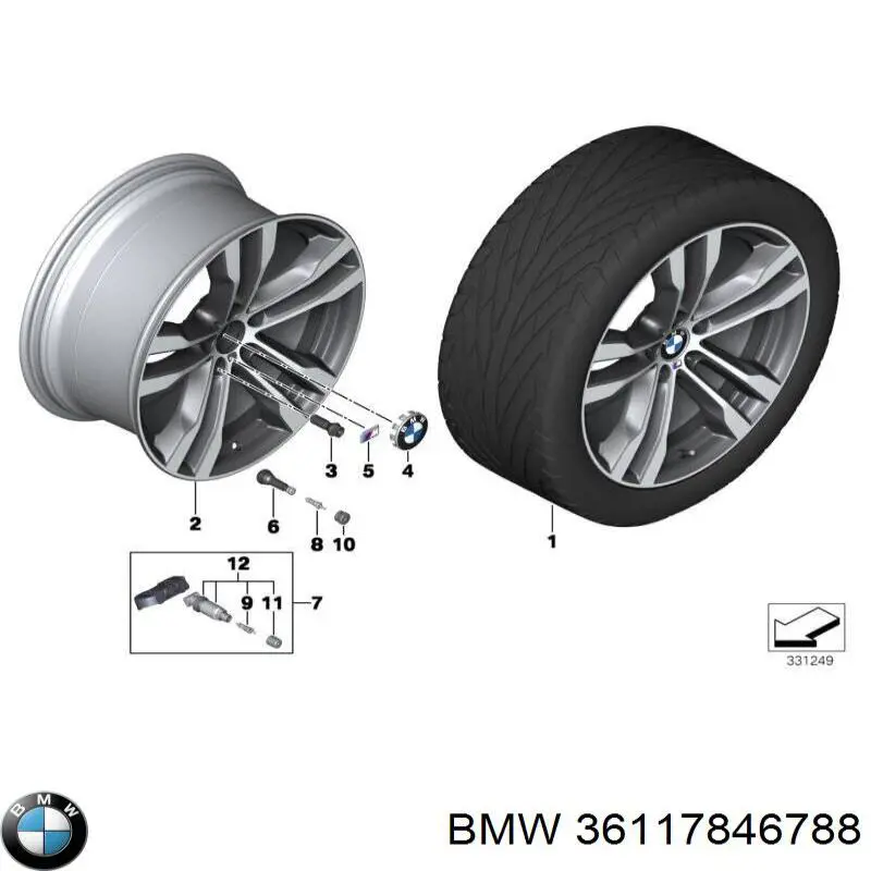 Купити 36117846788 BMW 