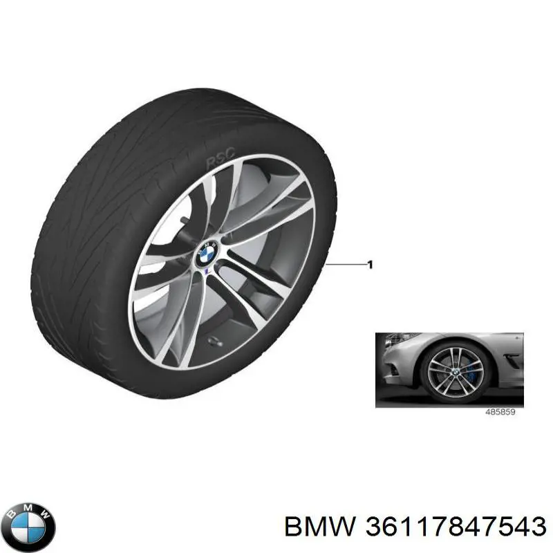  BMW 36117847543 ціна, від 411.65 USD