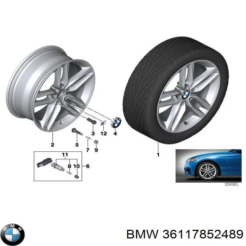  BMW 36117852489 ціна, від 316.65 USD