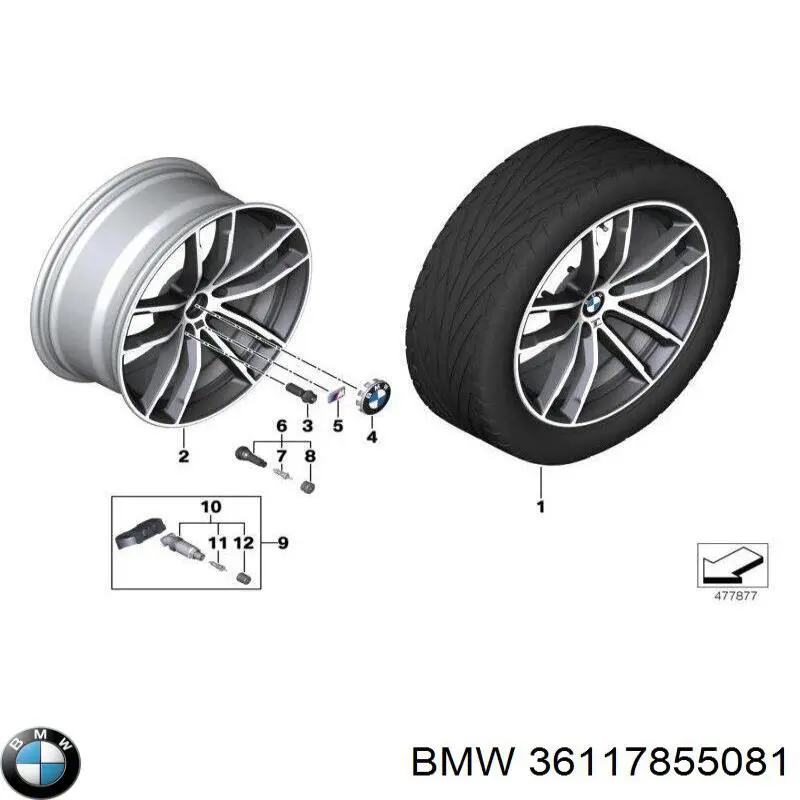  BMW 36117855081 ціна, від 719.65 USD