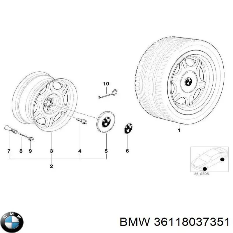 36118037351 BMW 