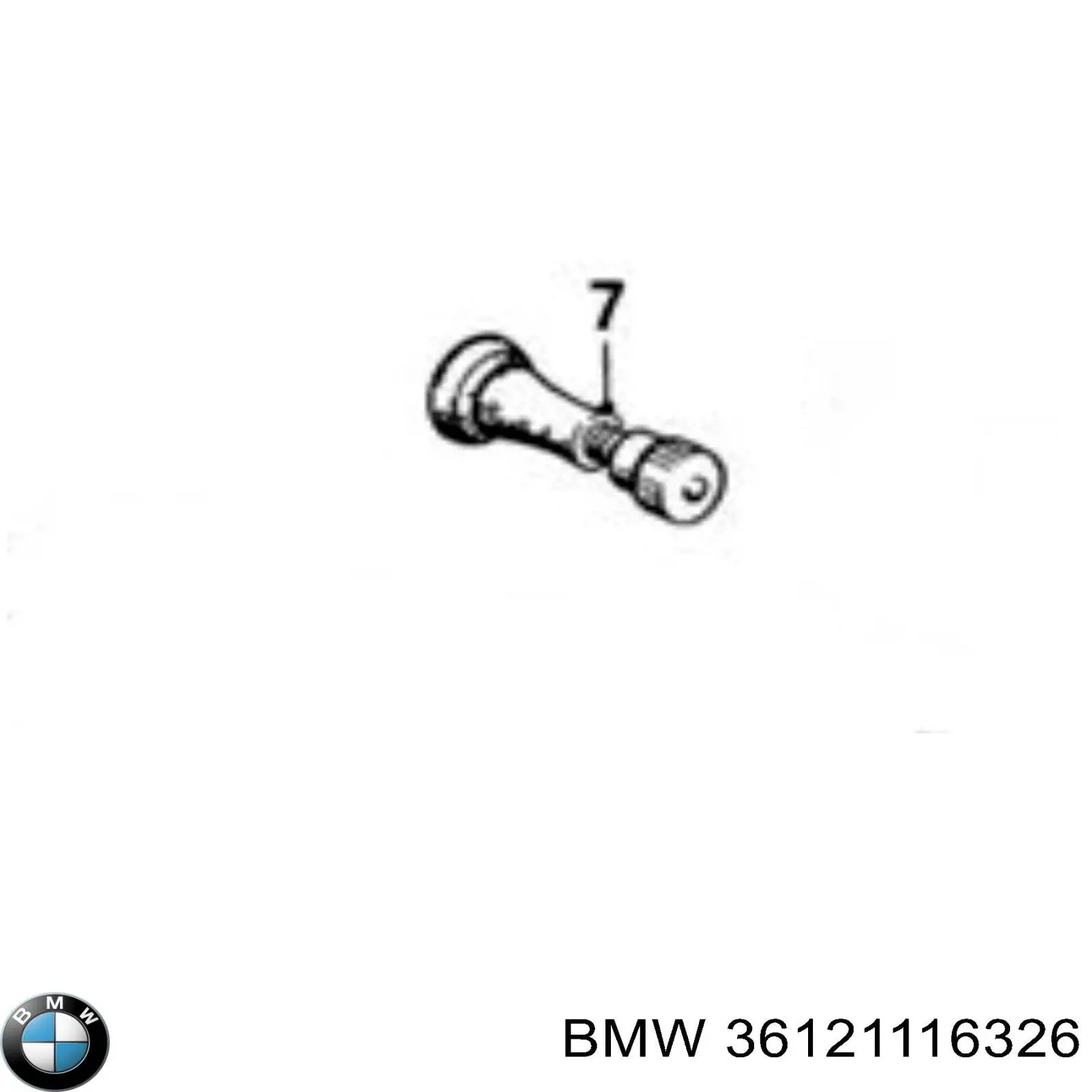 Купити 36121116326 BMW Вентиль для колеса